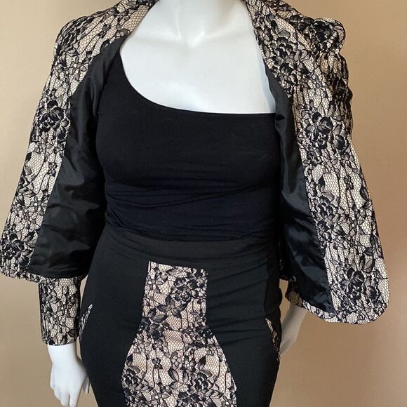Kardashian Kollection Lace Blazer w/Matching Dress - Size M - Picture 15 of 17
